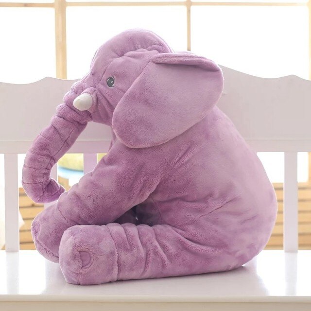 Blød Elefant Krammepude til Babyer og Børn