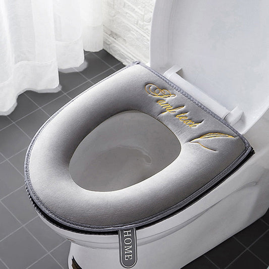 Blød Universal Toiletbrædt Dæksel med Lynlås & Håndtag