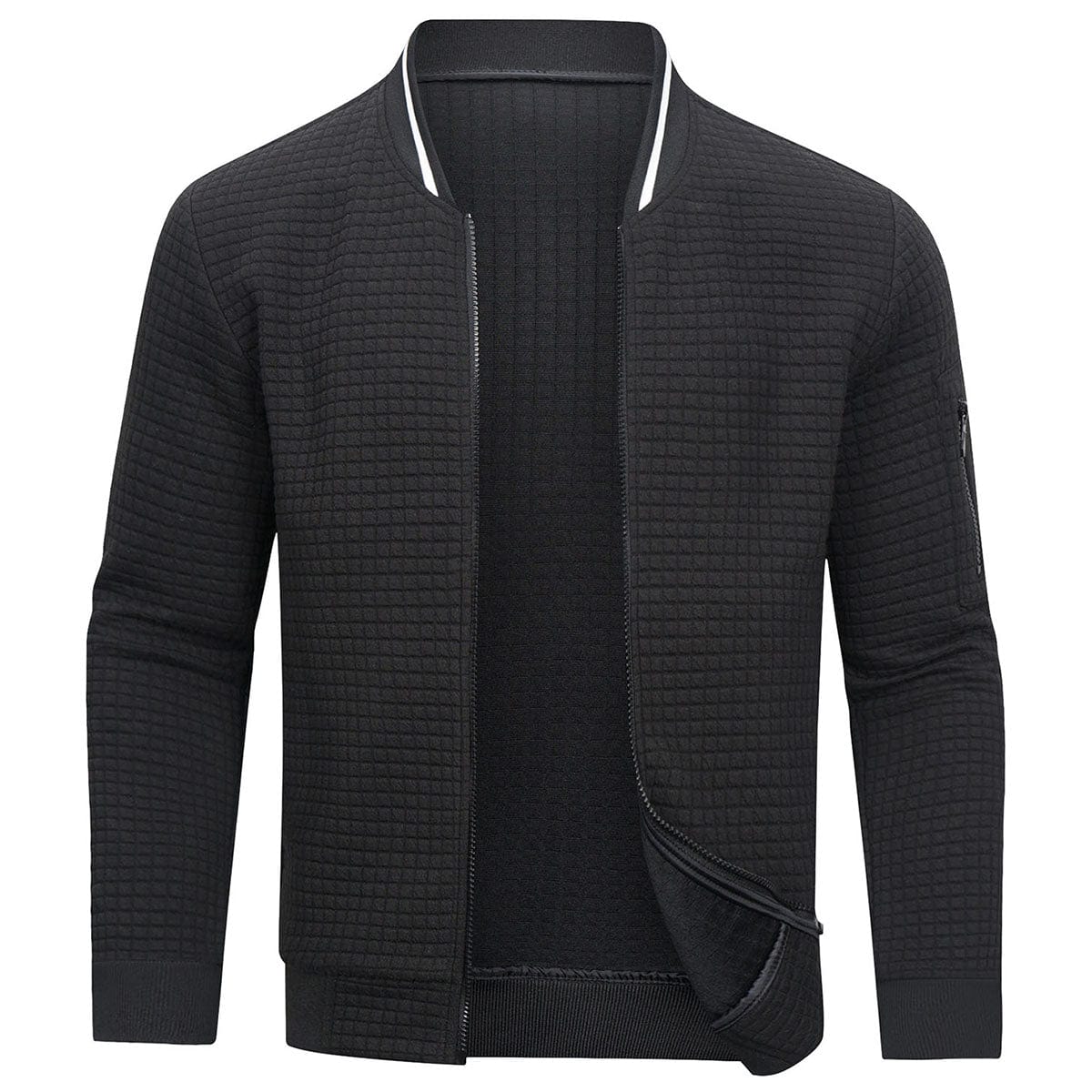 Tewfik | Veste Décontractée Homme Bordure Côtelée - Image 1