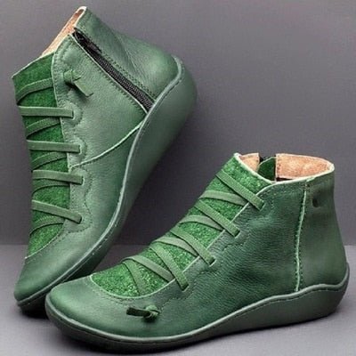Joyce | Bottines en cuir élégantes avec empiècements contrastés - Image 1