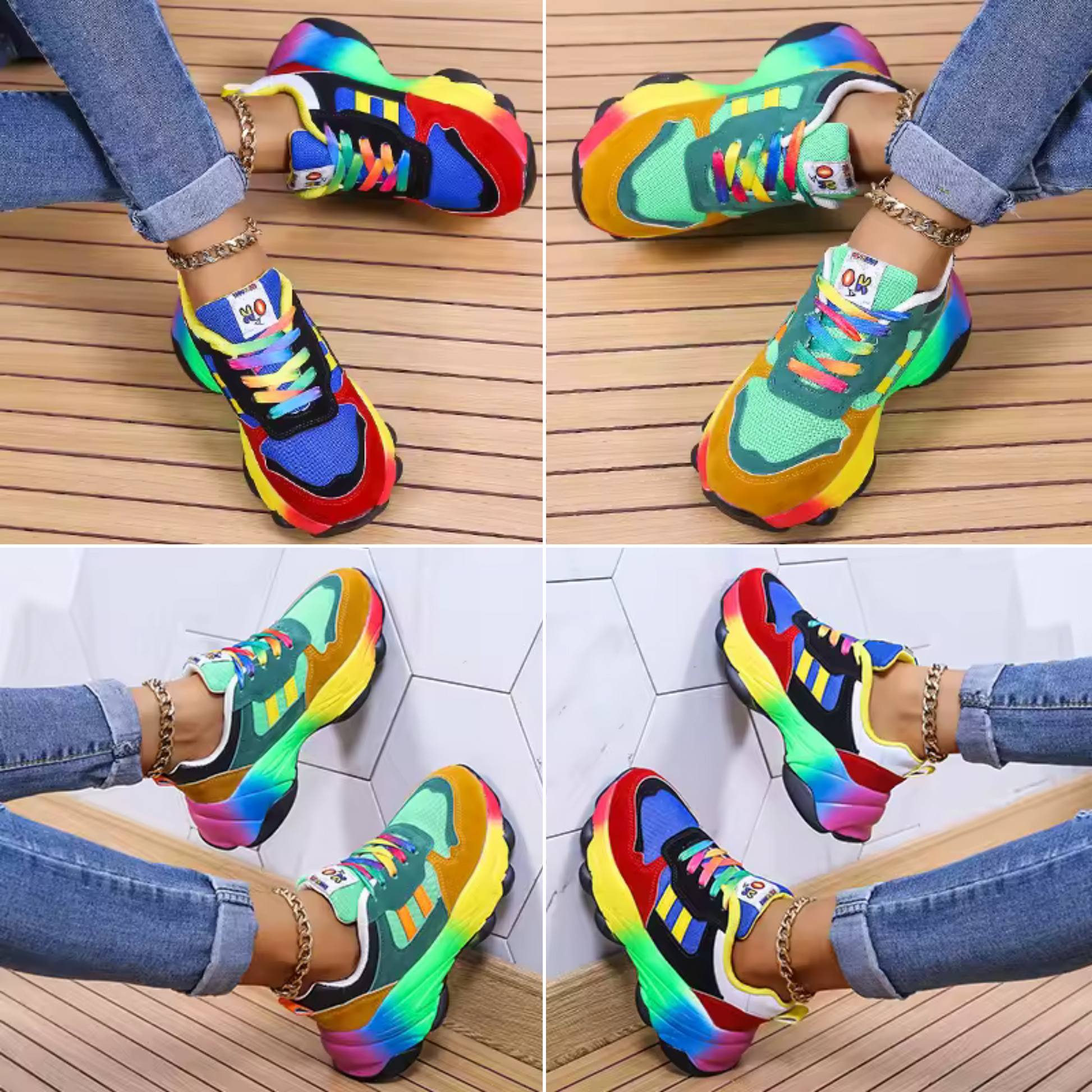 Image of Bodil | Chunky Sneakers med Snørebånd til Damer