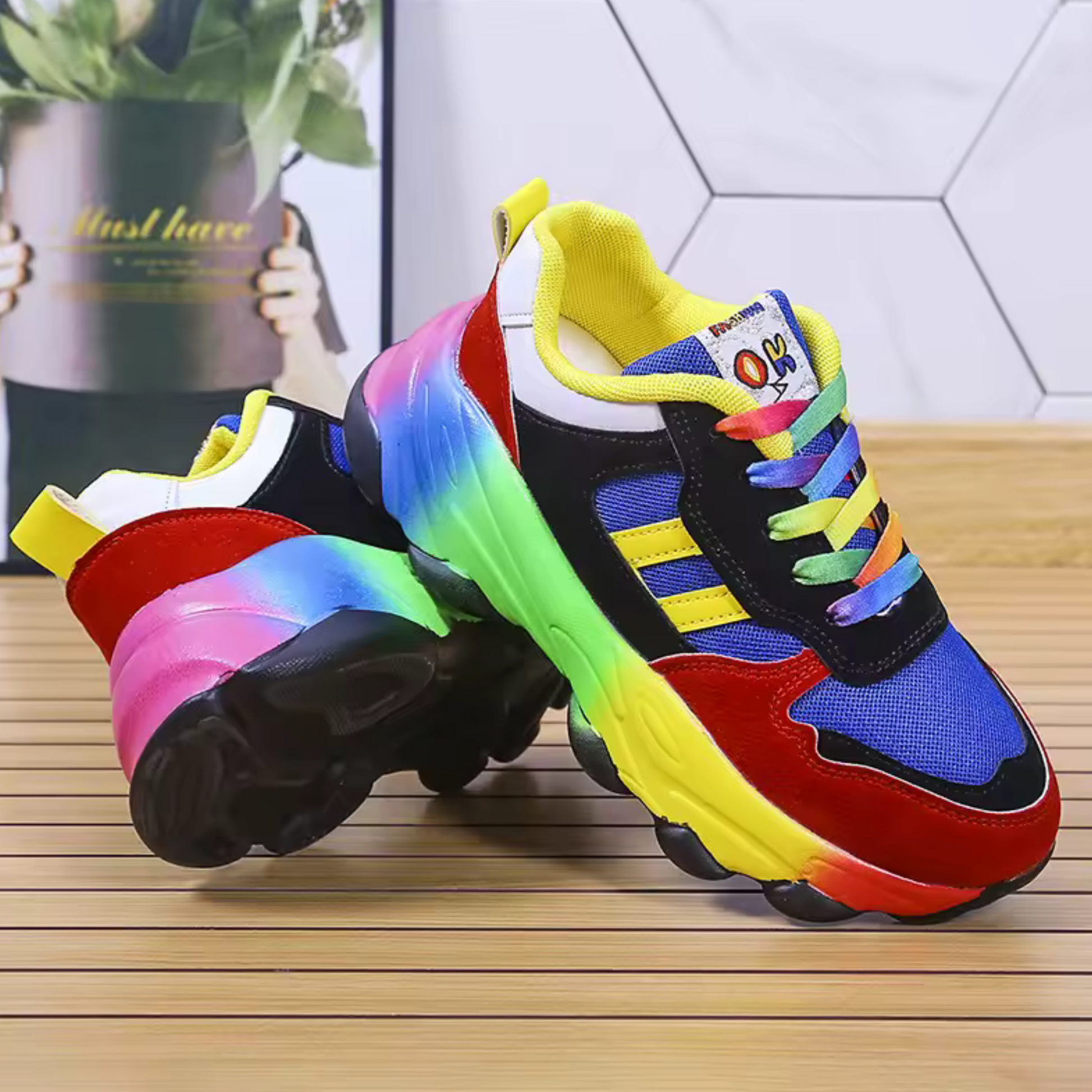 Image of Bodil | Chunky Sneakers med Snørebånd til Damer