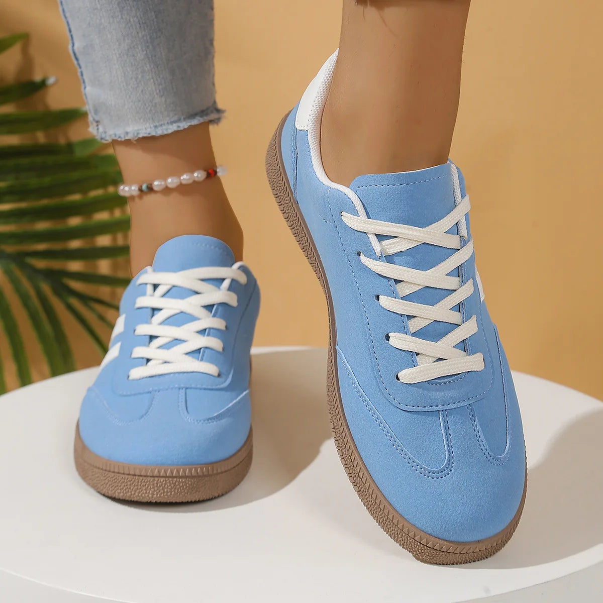 Bodil | Dame Snøresko Casual Sneakers - Image 1