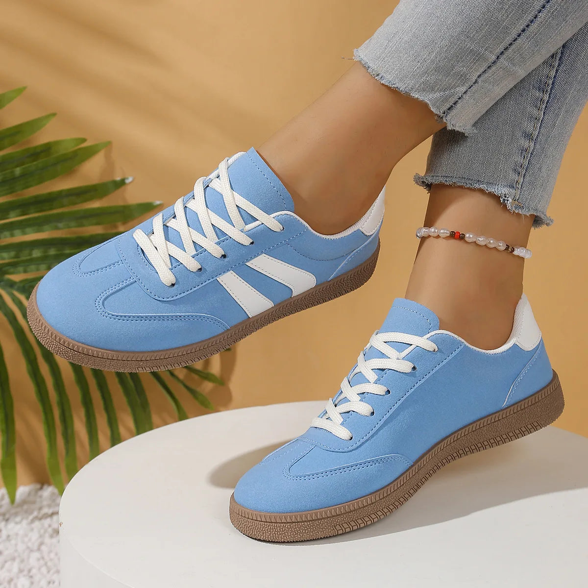 Bodil | Dame Snøresko Casual Sneakers - Image 2