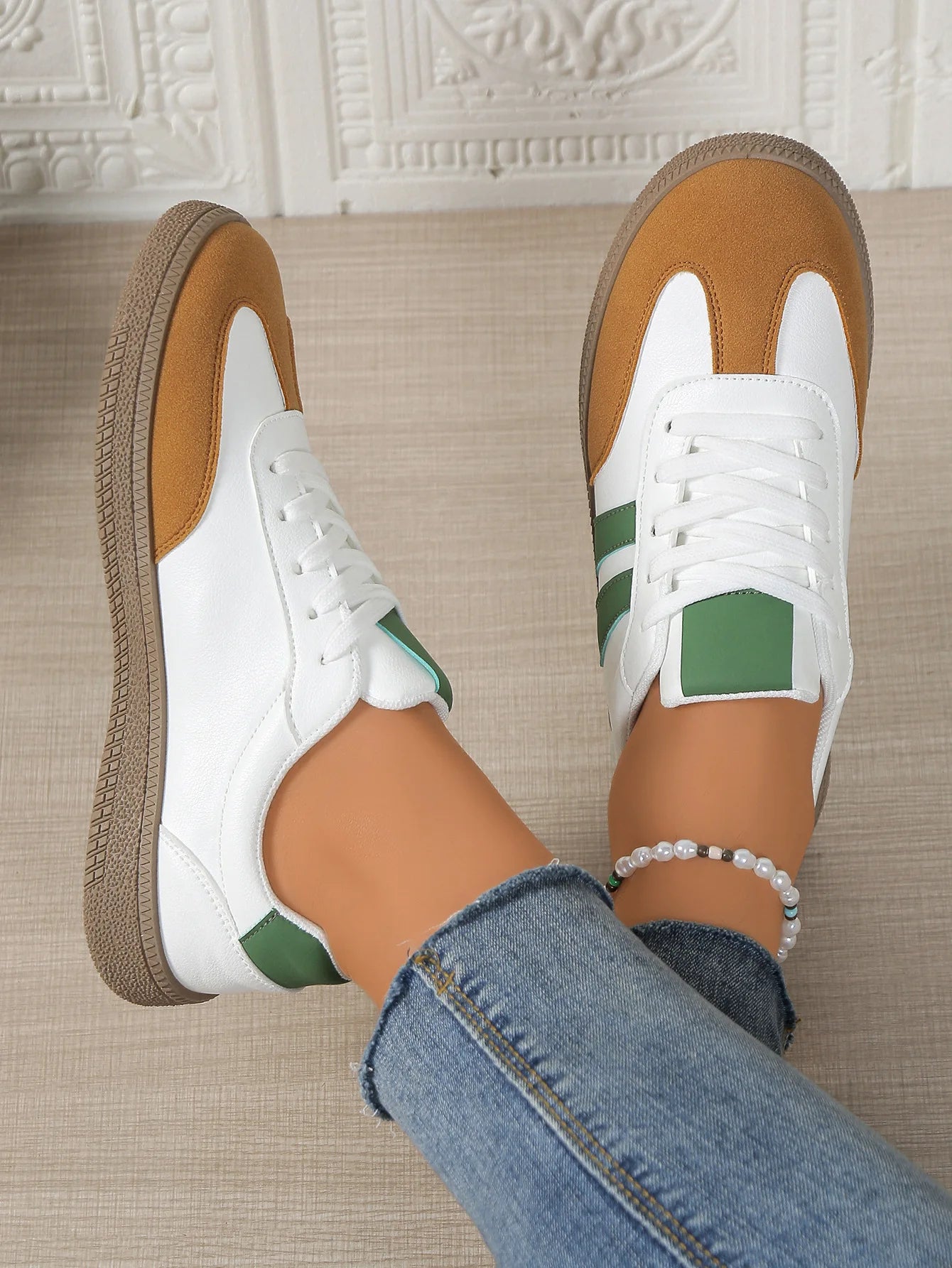Bodil | Dame Snøresko Casual Sneakers - Image 3