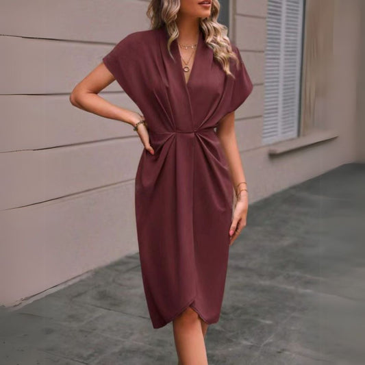 Patricia | Robe mi-longue élégante et fluide pour femmes - Image 1