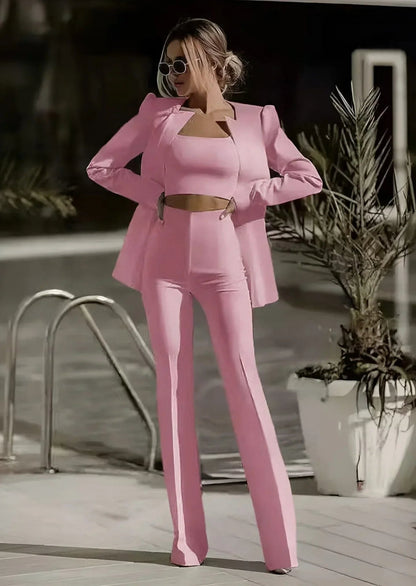 Image of Brita | Dame Cropped Blazer Sæt