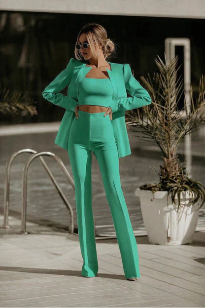 Brita | Dame Cropped Blazer Sæt - Image 1