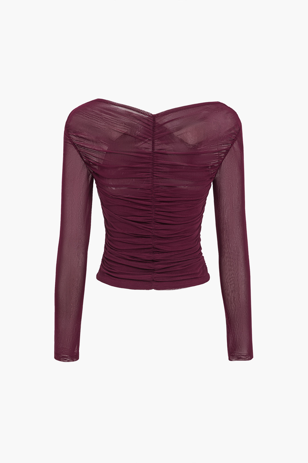 Perle | Haut Cache-Cœur Froncé à Manches Longues pour Femme - Image 4