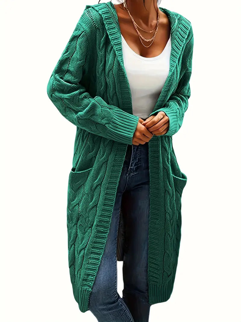 Alyssa | Cardigan Long à Capuche pour Femme - Image 18