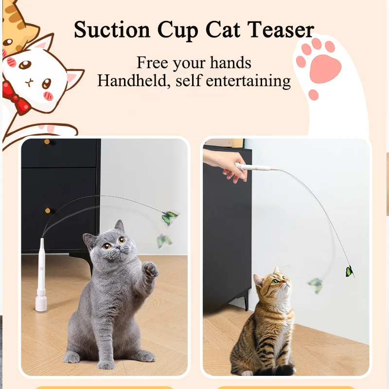 Catfri® Dansende Sommerfugl: Interaktiv Legende Dansende Sommerfugl til Katte