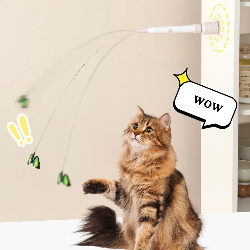 Catfri® Dansende Sommerfugl: Interaktiv Legende Dansende Sommerfugl til Katte