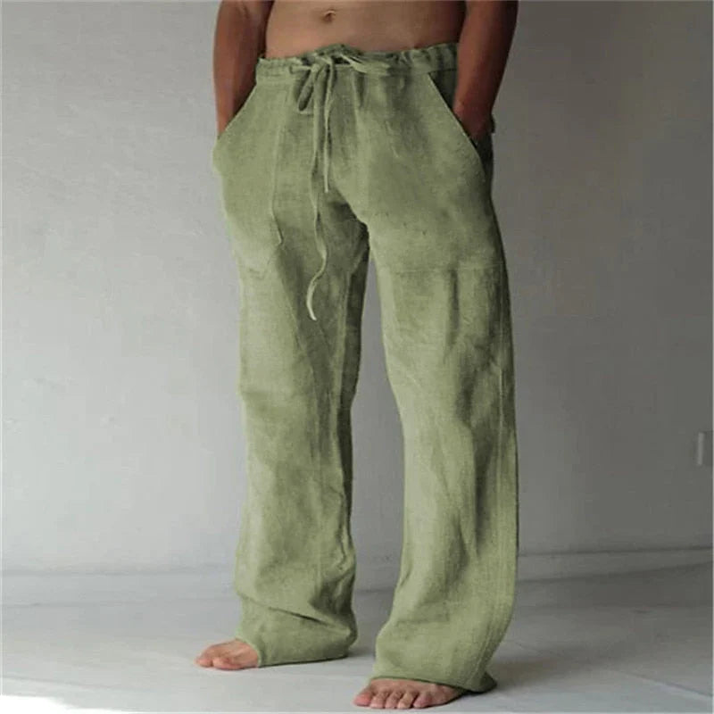 Raphaël | Pantalon baggy en lin pour hommes Aéré Confortable - Image 2