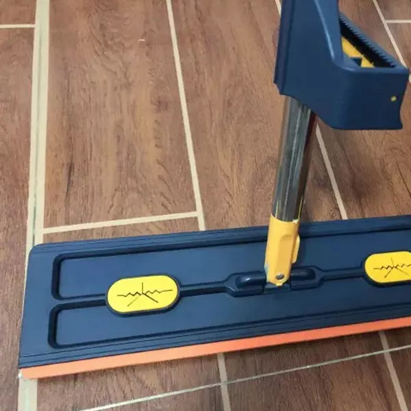 Cleaner Pro° Rotationsmop: Stærkt håndtag, nem rengøring 360° roterbar fladmoppe