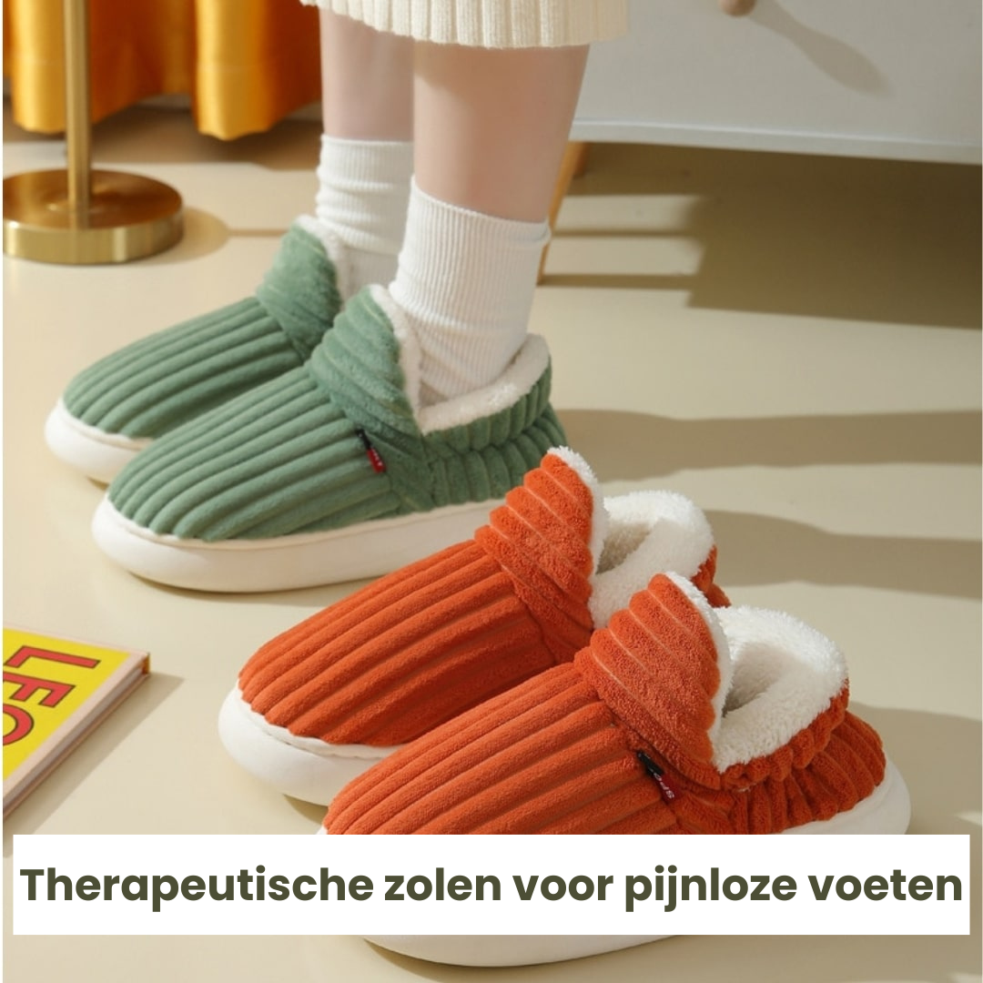 CozyComfort™ Terapeutiske Fluffy Fleece Vinter Sutsko | 1+1 GRATIS