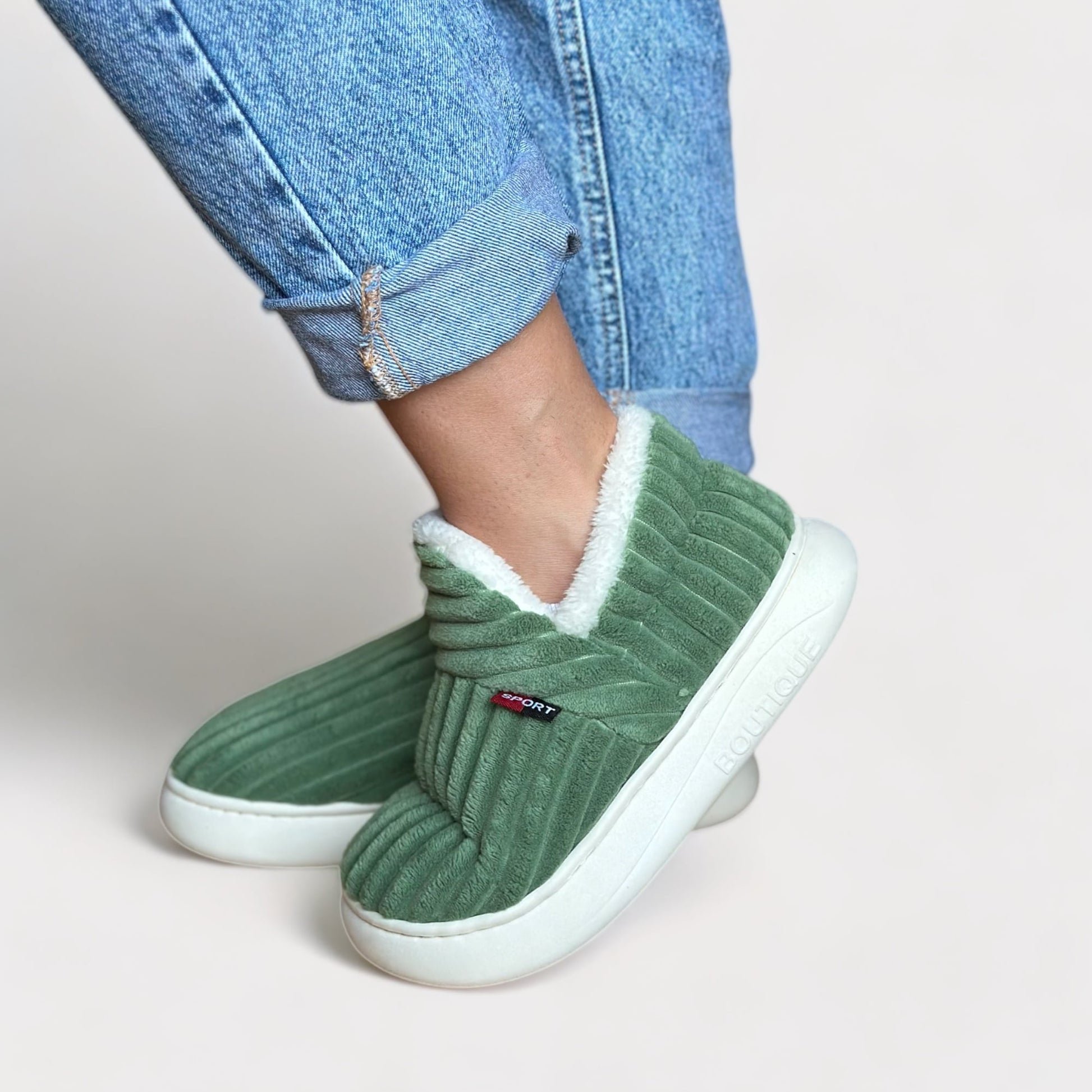 CozyComfort™ Terapeutiske Fluffy Fleece Vinter Sutsko | 1+1 GRATIS