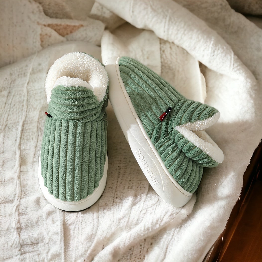 CozyComfort™ Terapeutiske Fluffy Fleece Vinter Sutsko | 1+1 GRATIS