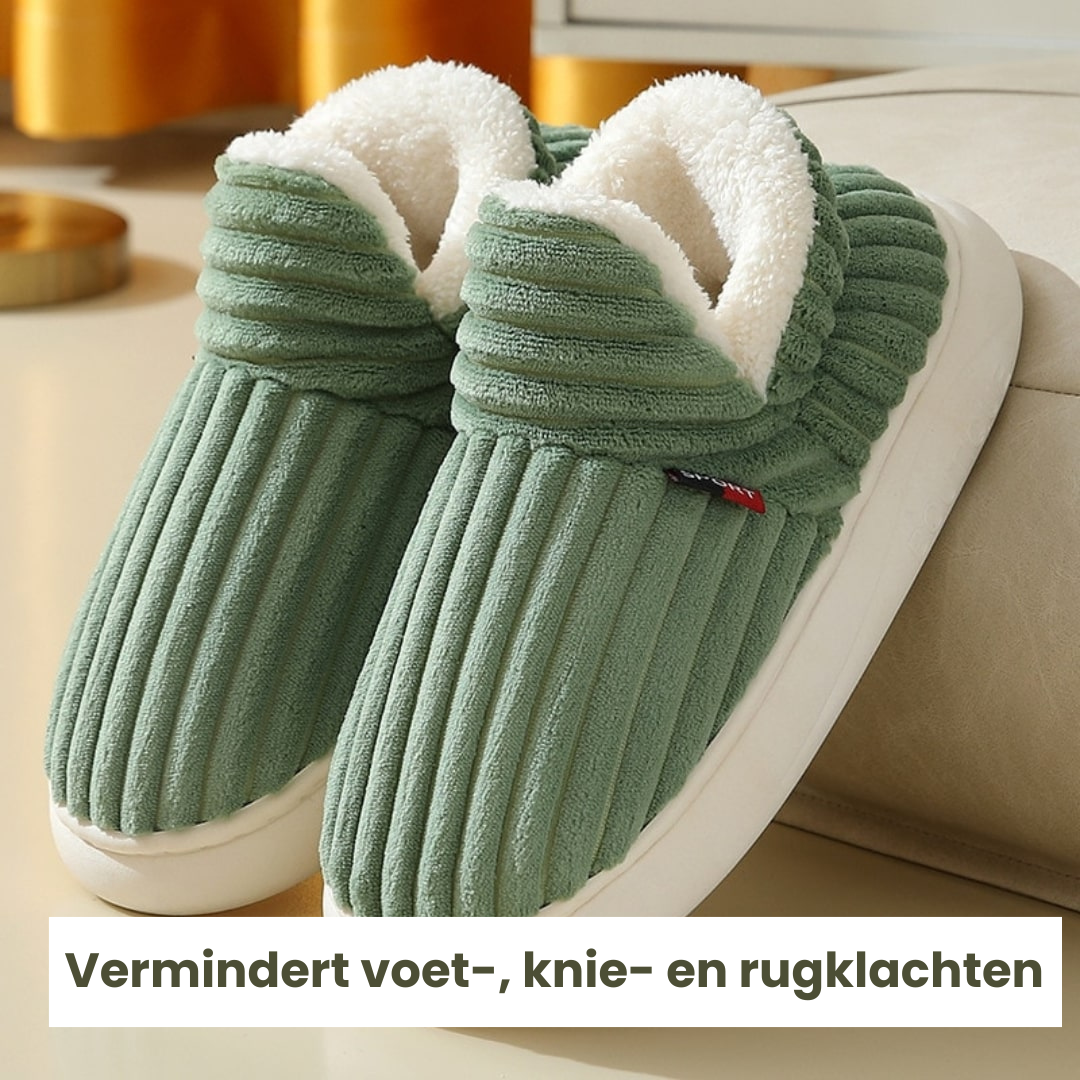 CozyComfort™ Terapeutiske Fluffy Fleece Vinter Sutsko | 1+1 GRATIS