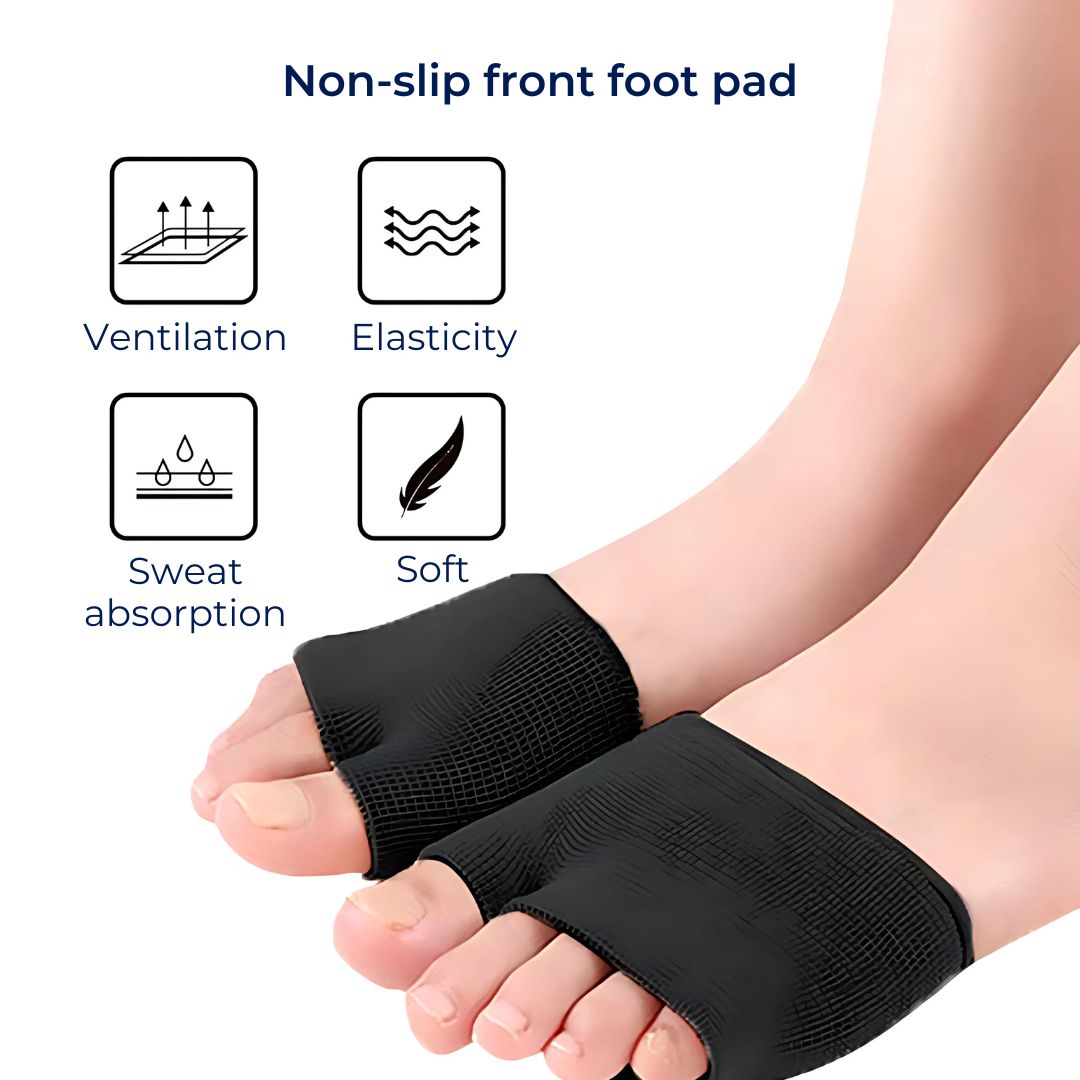 CushionFlex Forfod Beskyttelse | Silikone Gel Pude - Absorberer Stød på Foden - Smertelindring - til Metatarsalgia - Daglig Komfort Marcelie