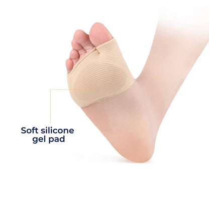 CushionFlex Forfod Beskyttelse | Silikone Gel Pude - Absorberer Stød på Foden - Smertelindring - til Metatarsalgia - Daglig Komfort Marcelie