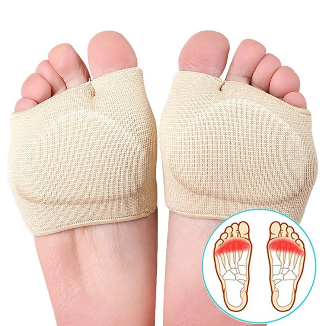 CushionFlex Forfod Beskyttelse | Silikone Gel Pude - Absorberer Stød på Foden - Smertelindring - til Metatarsalgia - Daglig Komfort Marcelie
