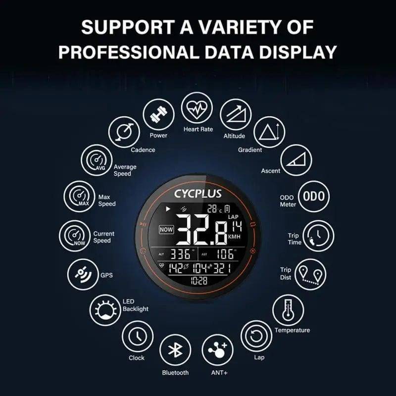 Cycplus M2 Trådløs GPS Cykelcomputer