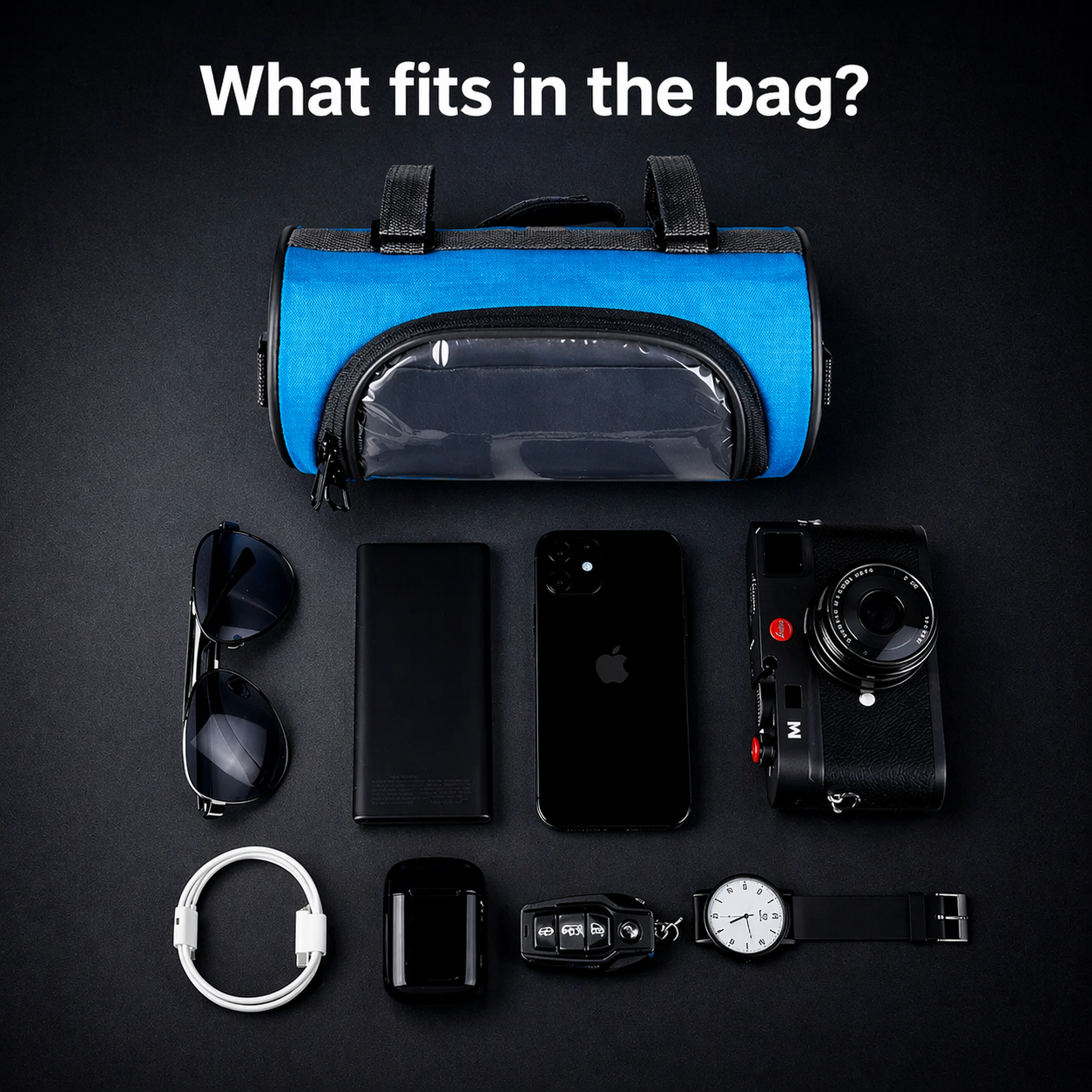 Cykeltaske | Touchscreen Kompatibel | Universelt Velcro System | Ridepocket