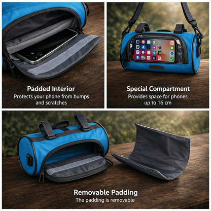 Cykeltaske | Touchscreen Kompatibel | Universelt Velcro System | Ridepocket