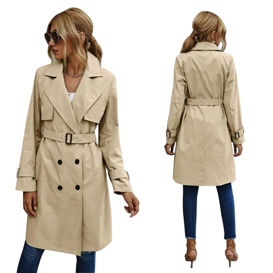 Rosalie | Trench-coat croisé pour femme - Image 2