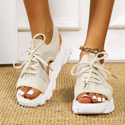 Dame Ortostatisk Platform Sandaler