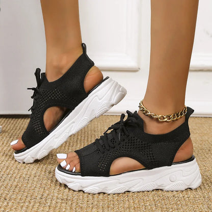 Dame Ortostatisk Platform Sandaler