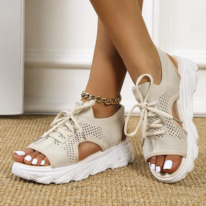 Dame Ortostatisk Platform Sandaler