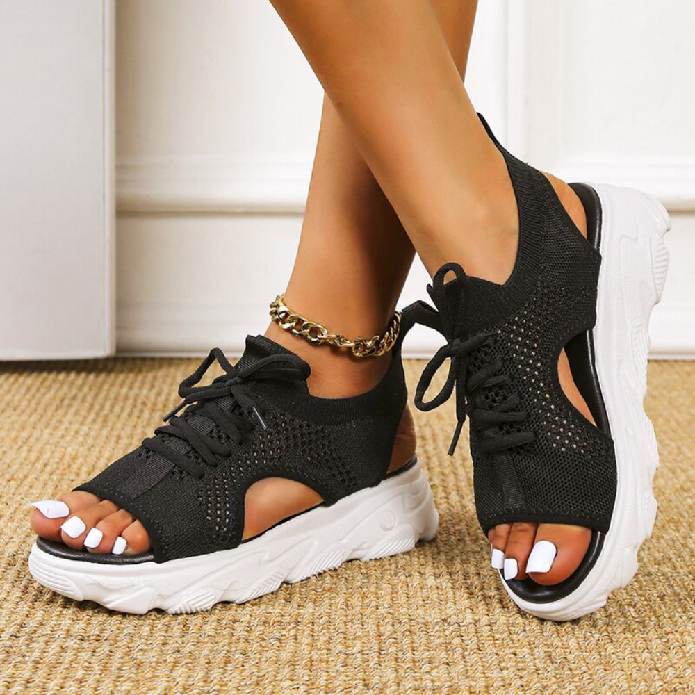 Dame Ortostatisk Platform Sandaler