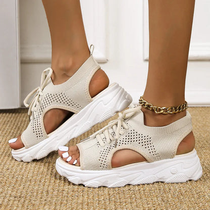 Dame Ortostatisk Platform Sandaler