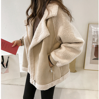 Émilie | Veste Aviateur Femme en Sherpa - Image 4