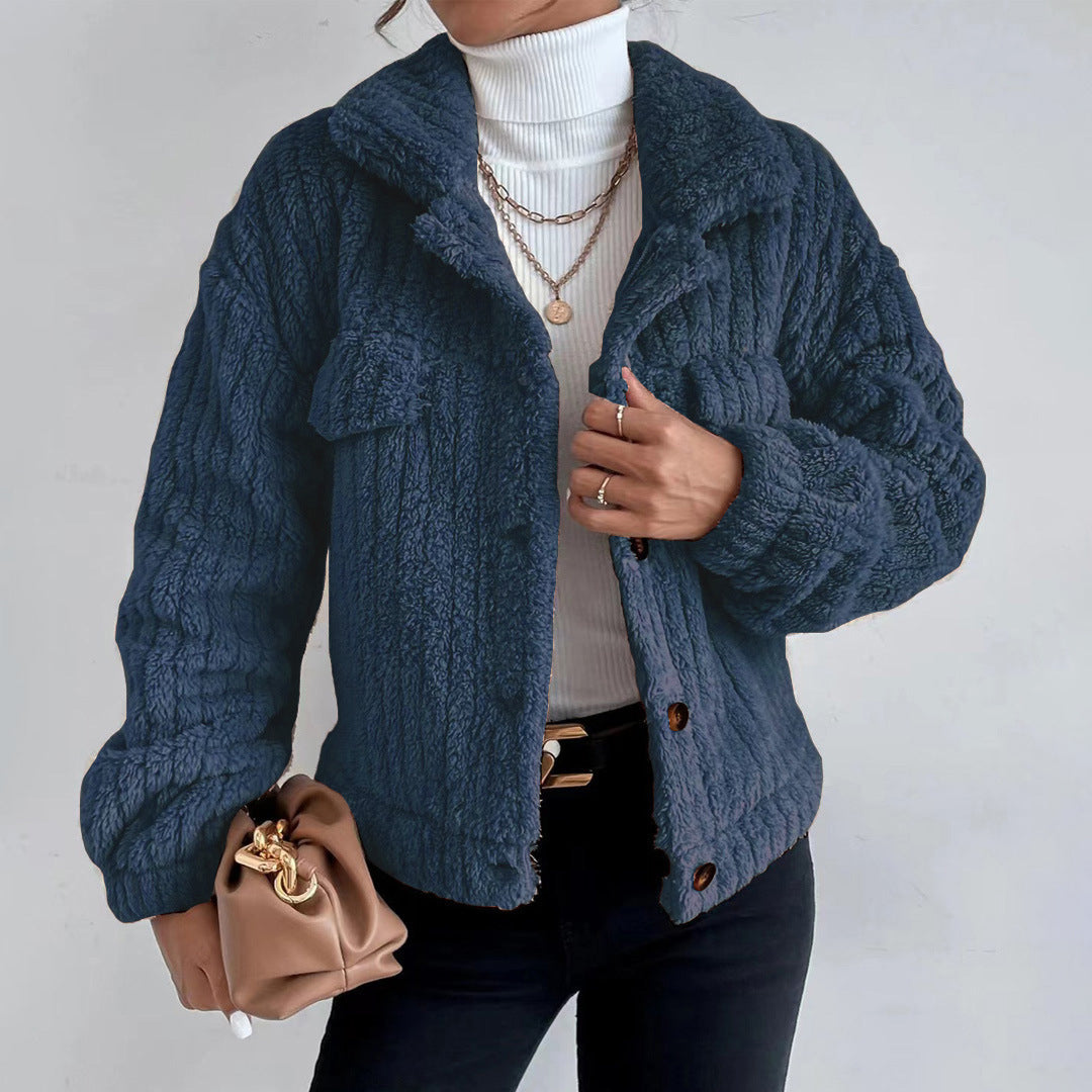 Élise | Veste Femme Boutonnée Coupe Décontractée - Image 5