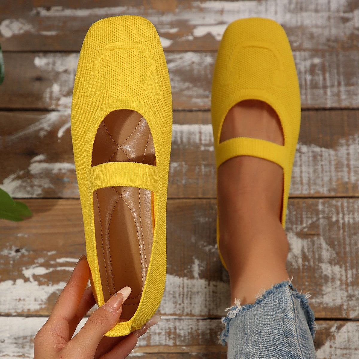 Damerne Cheerful Mary Jane Ballerinas Marcelie