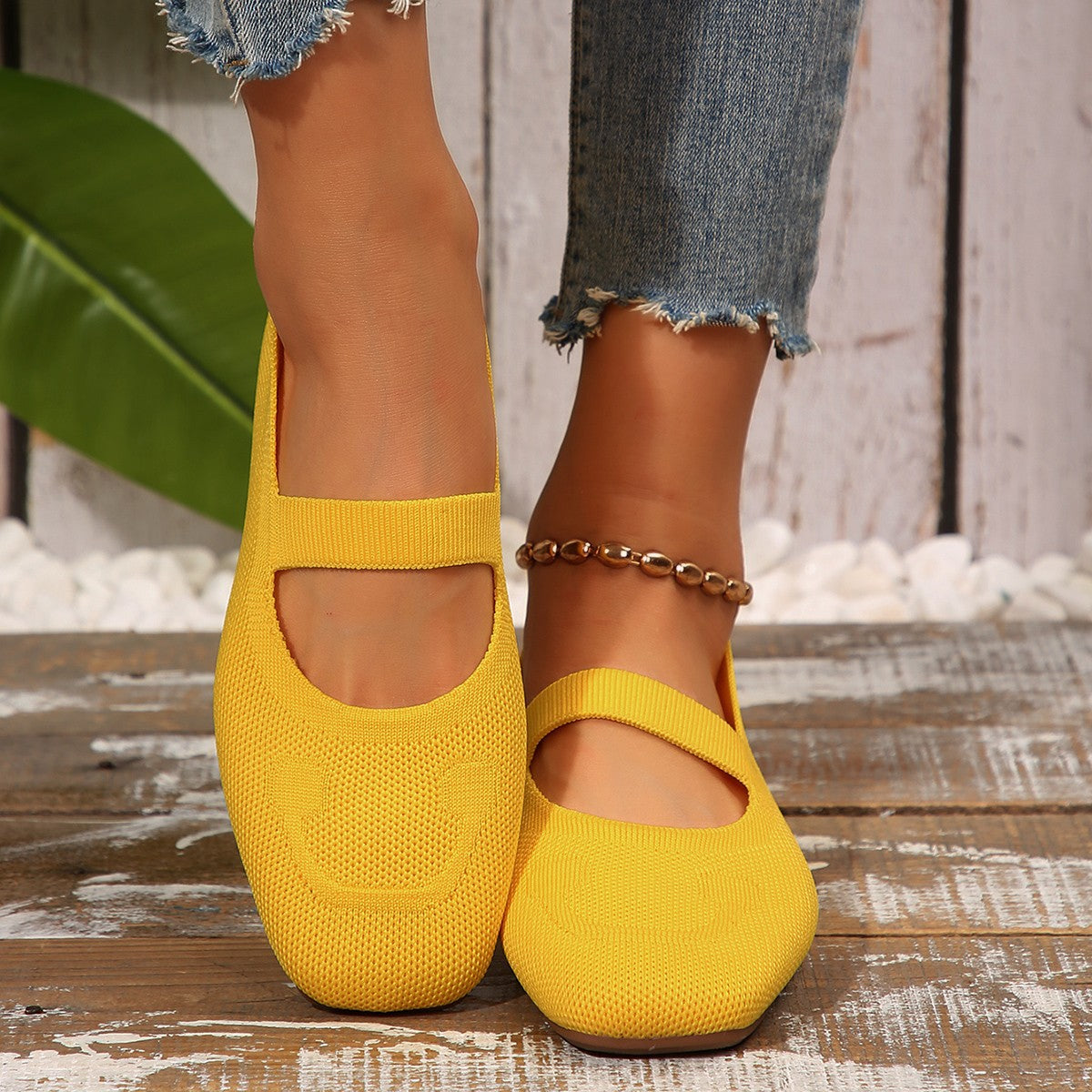 Damerne Cheerful Mary Jane Ballerinas Marcelie