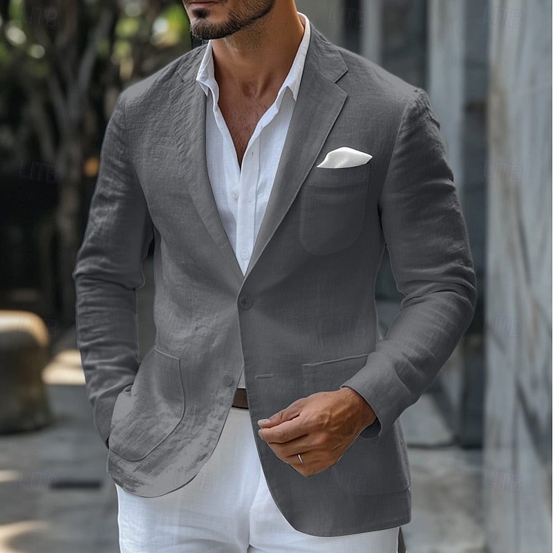 Jean-claude | Blazer en lin élégant pour les événements estivaux - Image 4