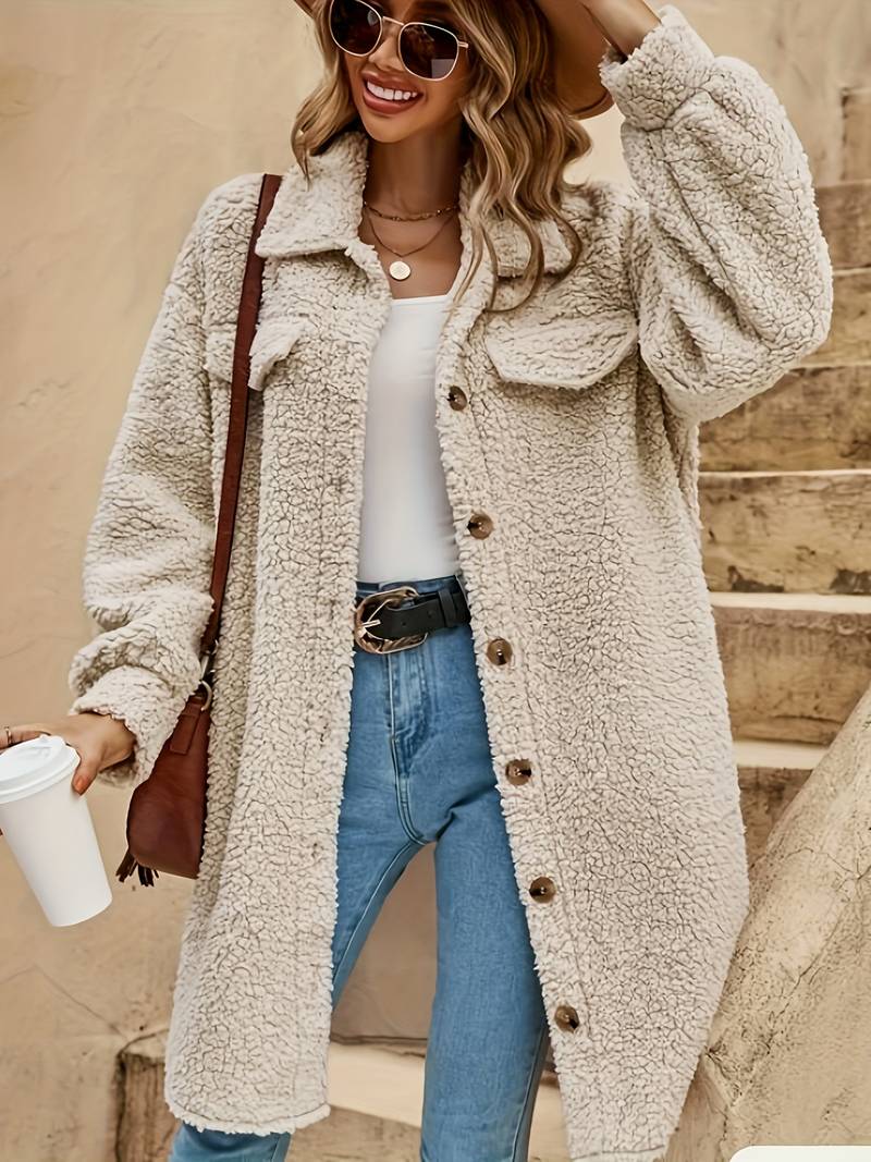 Zélie | Manteau Sherpa Oversize Femme - Image 3