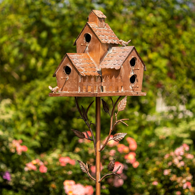 Dekorative Fuglehuse Have Stakes Metal Udendørs
