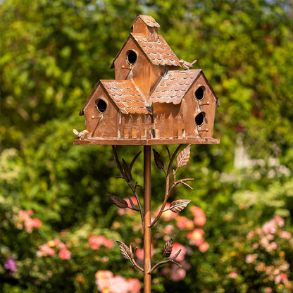Dekorative Fuglehuse Have Stakes Metal Udendørs