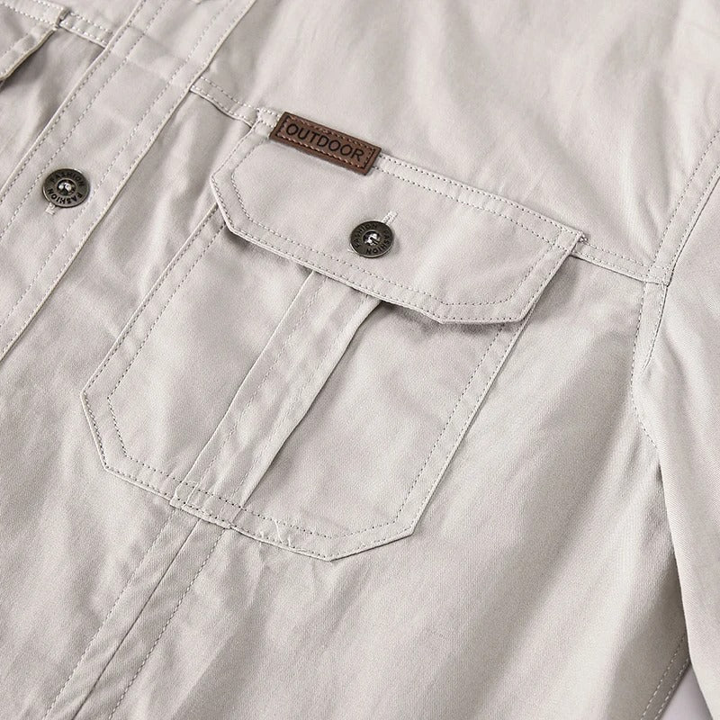 Khaled | Chemise en coton durable pour hommes, destinée à l'extérieur - Image 3