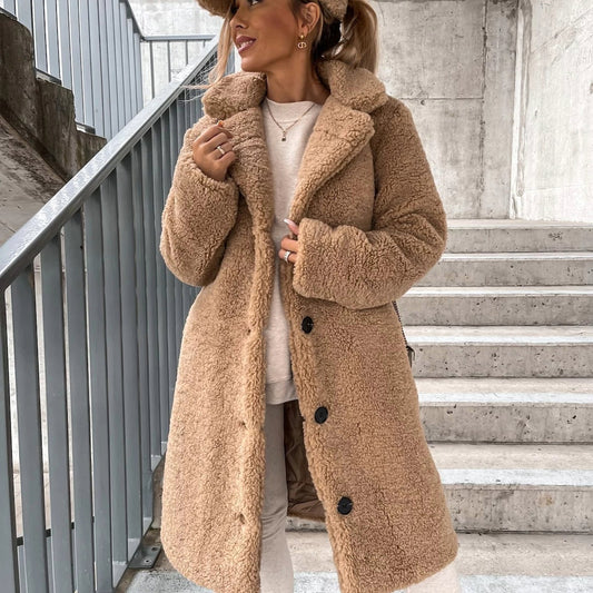 Mélanie | Manteau Teddy Oversize Femme - Image 1