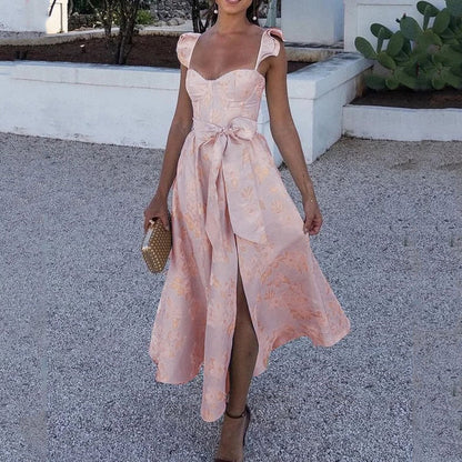 Myriam | Robe midi florale flatteuse pour le printemps - Image 2