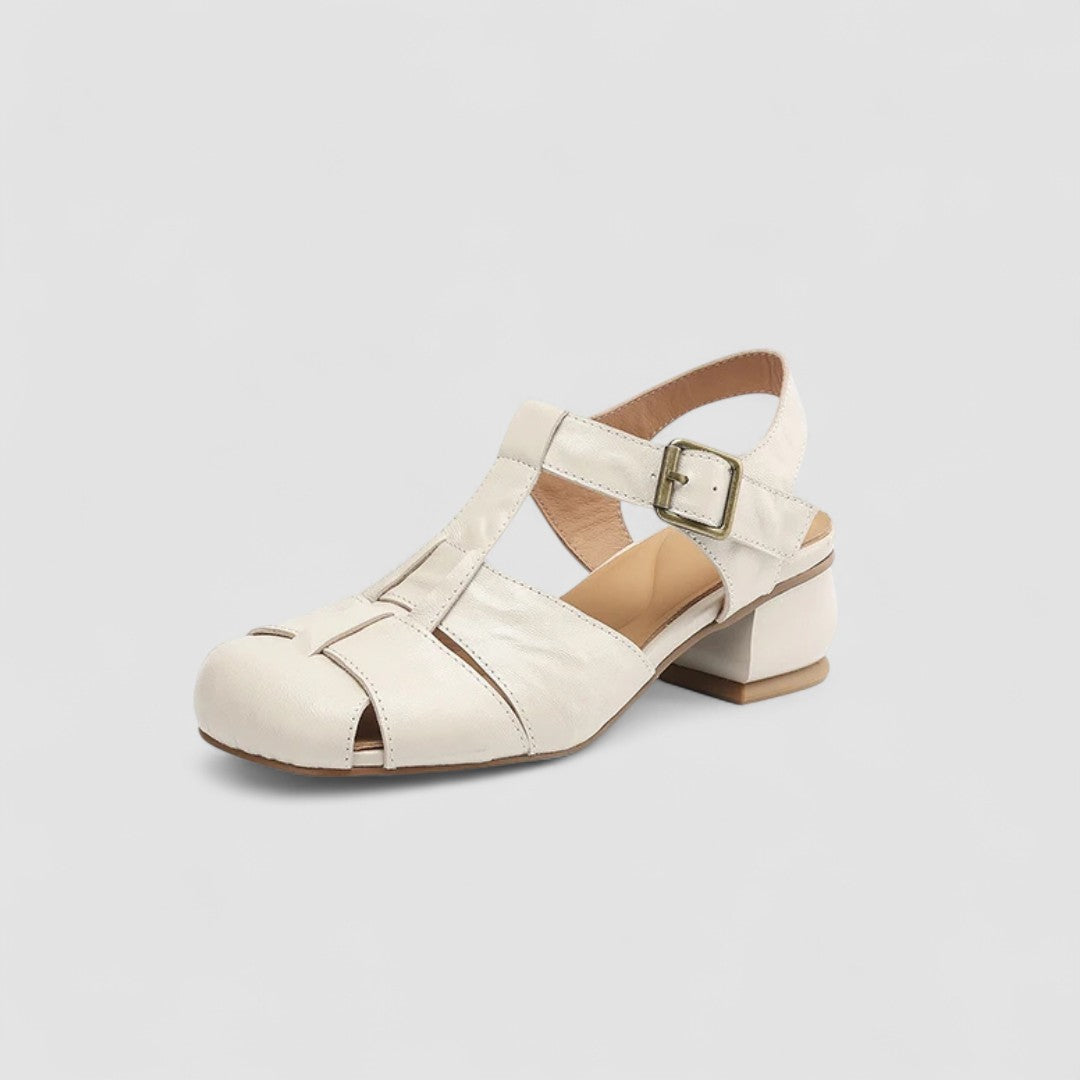 Image of Diana | Dame Sandaler med Blok Hæl og T-rem