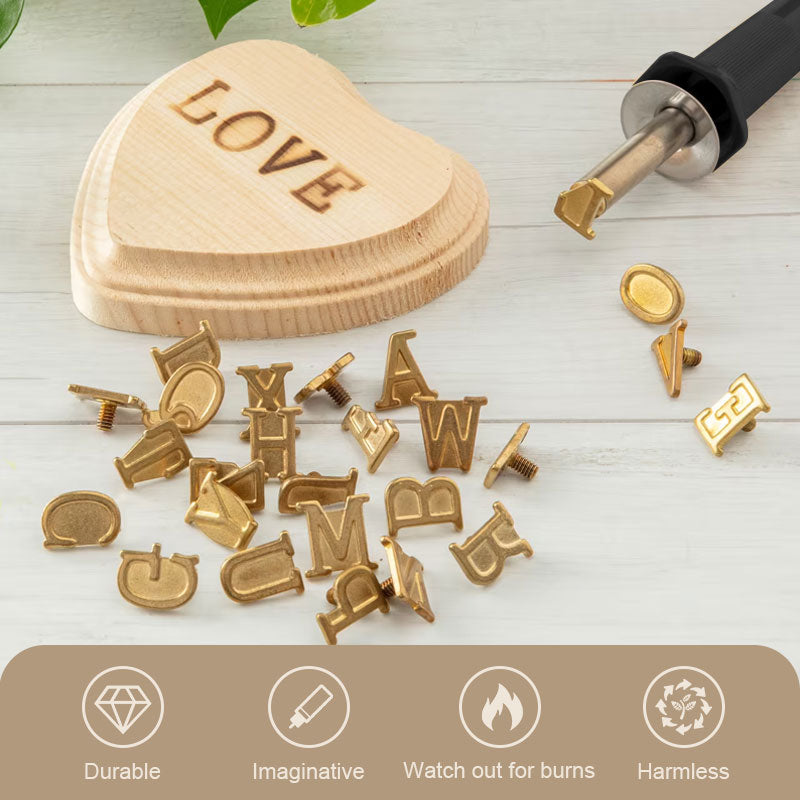 DIY Sæt til Brænding og Skulpturering af Bogstaver og Tal