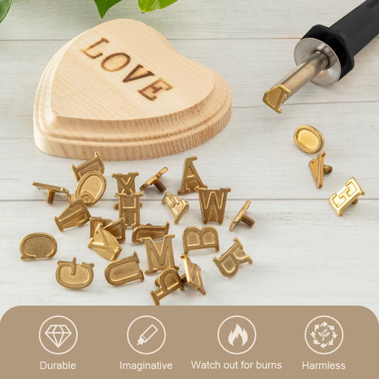 DIY Sæt til Brænding og Skulpturering af Bogstaver og Tal