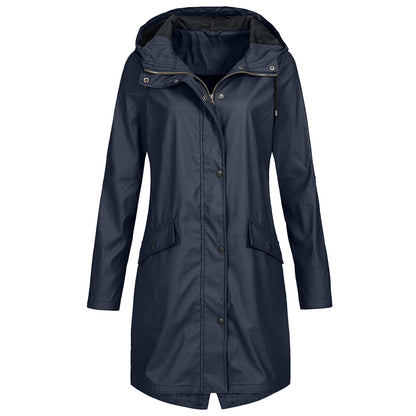 Maude | Imperméable à Capuche Femme Mi-Long - Image 1