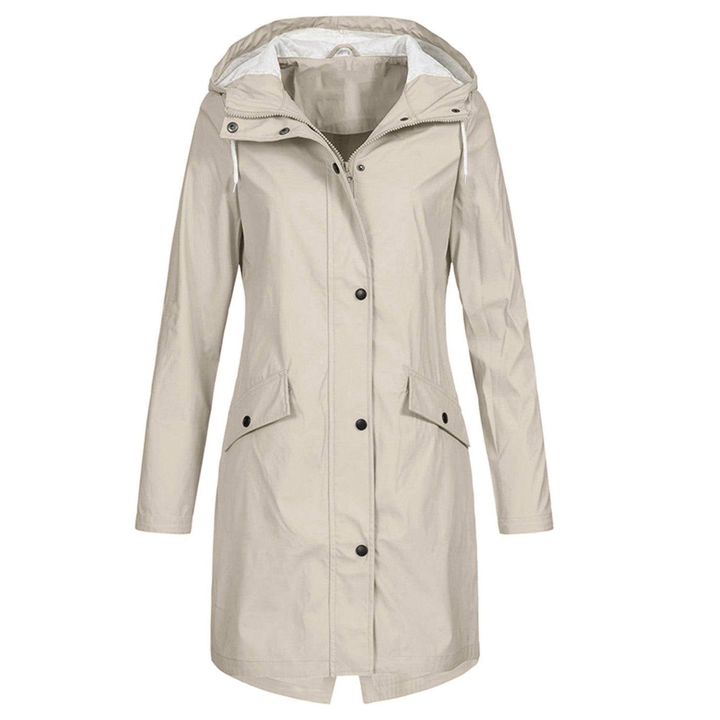 Maude | Imperméable à Capuche Femme Mi-Long - Image 2